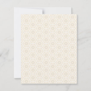 Feuille de papier plate hexagonale couleur pêche c