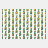 Feuille de papier pour enveloppement de chats arc- (Devant)