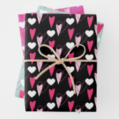 Feuille de papier pour enveloppement Motif mixte C (En situation)