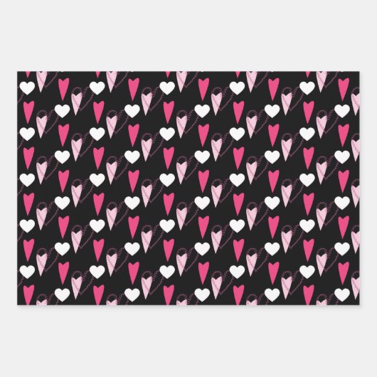 Feuille de papier pour enveloppement Motif mixte C (Devant)