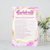 Feuille de papier pour jeu de fête de Bachelorette (Debout devant)