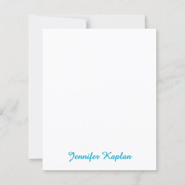 Feuille de papier professionnel minimaliste classi (Devant)