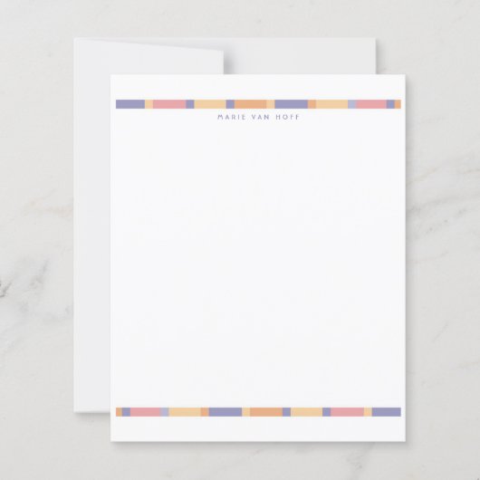 Feuille de papier rayée moderne (Devant)