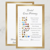 Feuille de papier Réponses au jeu de photos Emoji  (Devant / Derrière)