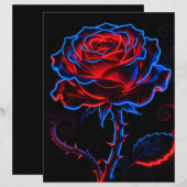 Feuille de papier Rose Néon (Devant / Derrière)