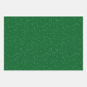 Feuille de papier rouge vert Motif de Noël (Devant 2)