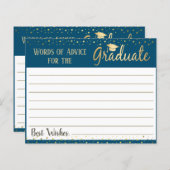 Feuille de papier sur les mots de conseils (Devant / Derrière)