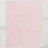 Feuille de papier vintage rose (Dos)