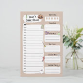 Feuille de planificateur quotidien Halloween Cute (Debout devant)