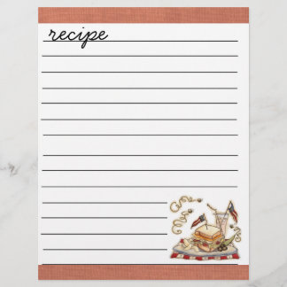 feuille de recette