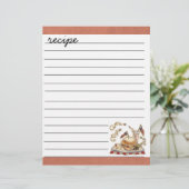 feuille de recette (Debout devant)