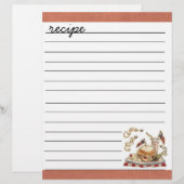 feuille de recette (Devant / Derrière)