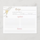 Feuille de recettes Perles et poursuites (Devant)