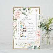 Feuille de réponses du Pictionary d'émoji de maria (Debout devant)