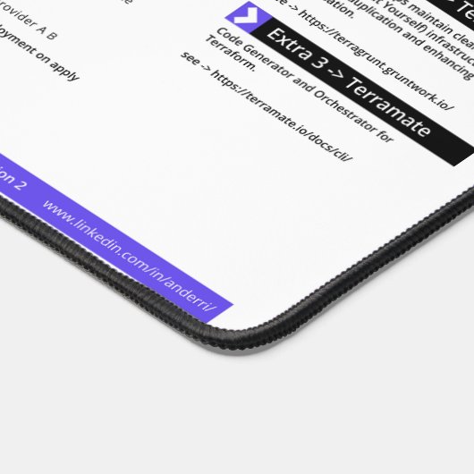 Feuille de route Terraform - Pot de bureau (Coin)