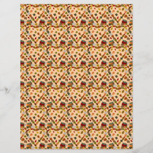 Feuille de scrapbooking Mariage Coeur Feuille en c
