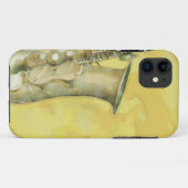 Feuille de son, coque iphone (Dos (Horizontal))