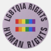 Feuille De Stickers - Égalité Pour Tous Les LGBTQI (Devant)