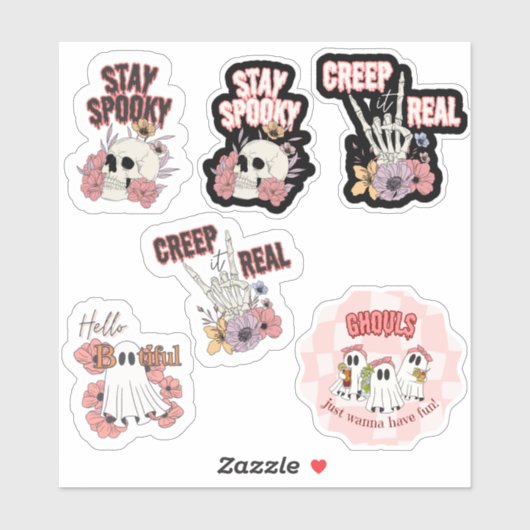Feuille de stickers Halloween (Feuille)