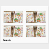 Feuille de stickers kawaii chibi à découper (Feuille)