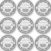 Feuille de Stickers Wind Service Voiture Prochain (Devant)