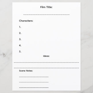 Feuille de storyboard mini CC Productions