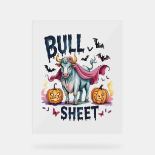 Feuille de taureau d'Halloween, Vache fantôme amus