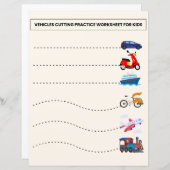 FEUILLE DE TRAVAIL DES PRATIQUES DE COUPE DES VÉHI (Devant / Derrière)