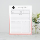 Feuille de travail Planification d'événements d'en (Debout devant)