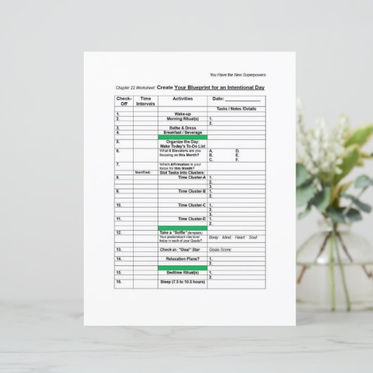 Feuille de travail sur la superpuissance : plan de (Debout devant)