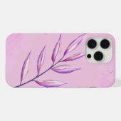 'Feuille de Violette Sereine' iPhone 15 Pro Max Mi (Verso Horizontal)