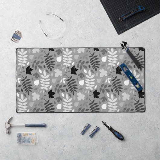 Feuille déchiré Grand Motif Monochrome sur gris (Poste de travail)