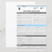Feuille d'emploi (Devant / Derrière)