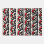 Feuille d'enveloppement de Noël crâne (Devant 2)