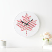 Feuille d'érable avec horloge des villes canadienn (Maison)