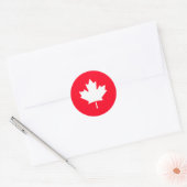 Feuille d'érable canadienne. CANADA. Autocollant r (Enveloppe)