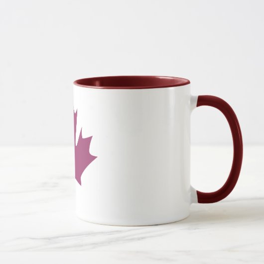 feuille d'érable colorée - tasses (Droite)