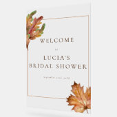 Feuille d'érable d'automne aquarelle Bienvenue à l (Angle)