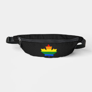 Feuille d'érable de fierté arc-en-ciel