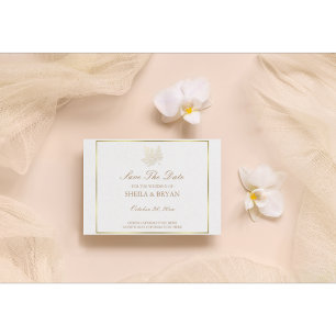 Feuille d'érable d'or Enregistrer la carte de post