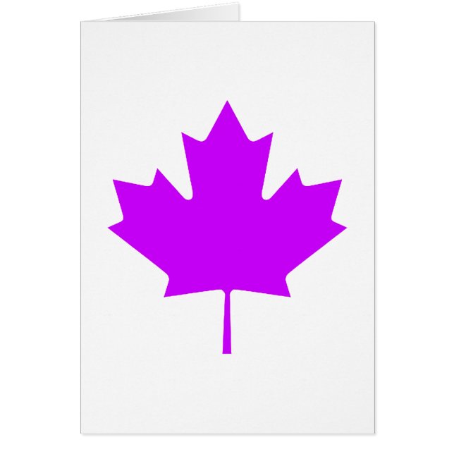 Feuille d'érable PurpleTransp les cadeaux de (Devant)