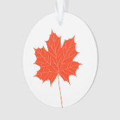 Feuille d'érable rouge (devant)