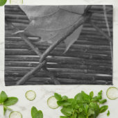 Feuille d'érable sèche - Serviette (Plié)