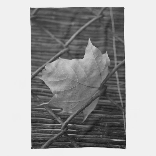 Feuille d'érable sèche - Serviette (Vertical)