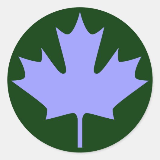 Feuille d'érable - Stickers (Devant)