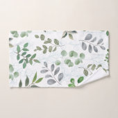 Feuille d'eucalyptus vert doux botanique lunatique (Serviette à main)