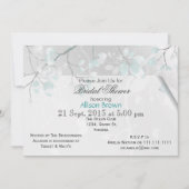 Feuille d'hiver douche nuptiale Invitations (Devant)