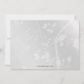 Feuille d'hiver douche nuptiale Invitations (Dos)