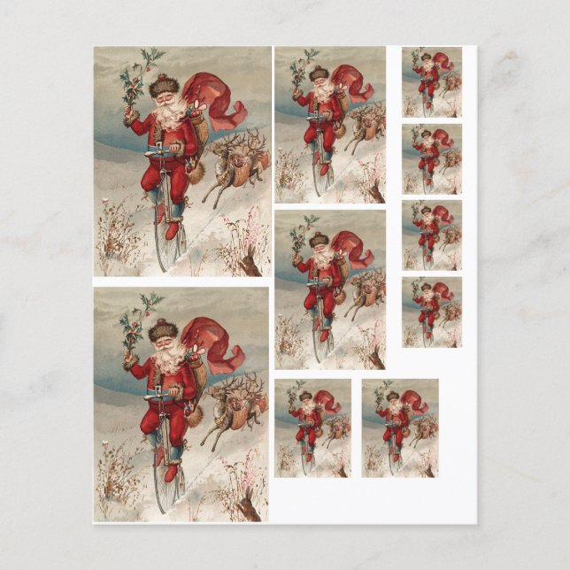 Feuille d'images multiples pour les fêtes de Noël  (Devant)
