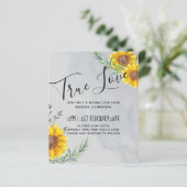 Feuille d'olive tournesols Mariage rustique (Debout devant)